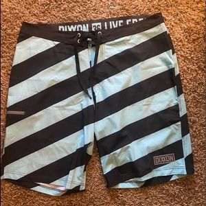 Teal Dixxon Board Shorts!! Size 36!!!
